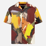 Short Sleeve Abstract Printed Shirt (14622007296363)
