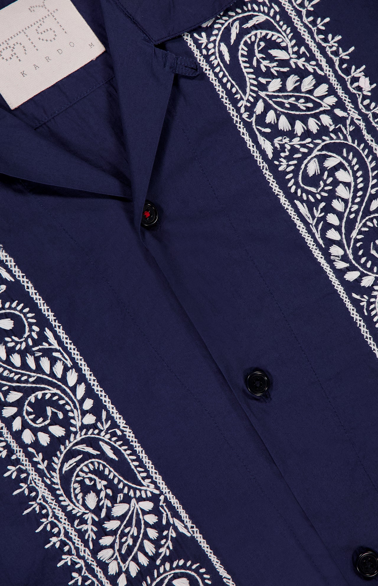 Ronen Short Sleeve Embroidered Shirt (14664970994027)