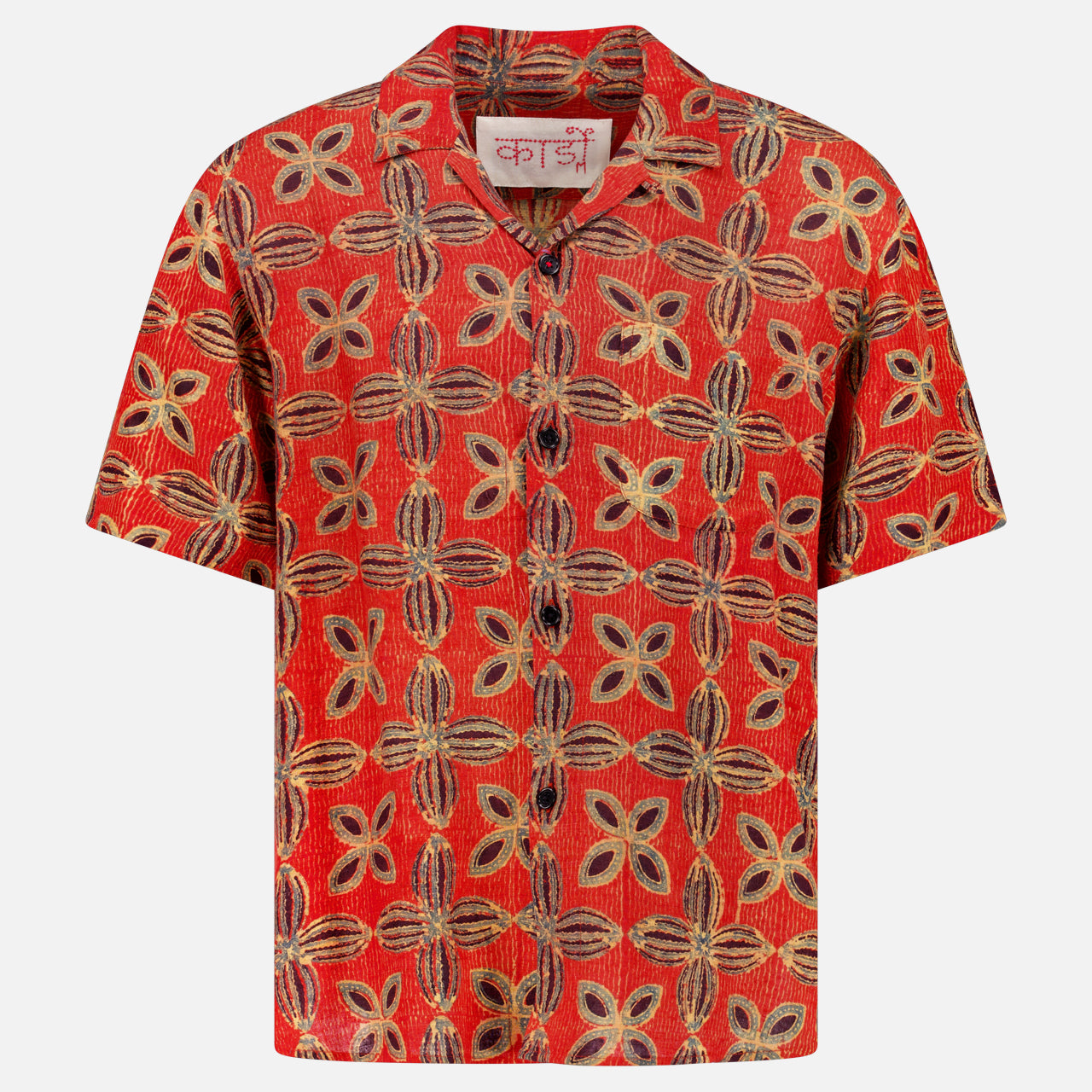 Ronon Short Sleeve Silk Shirt (14687116067179)