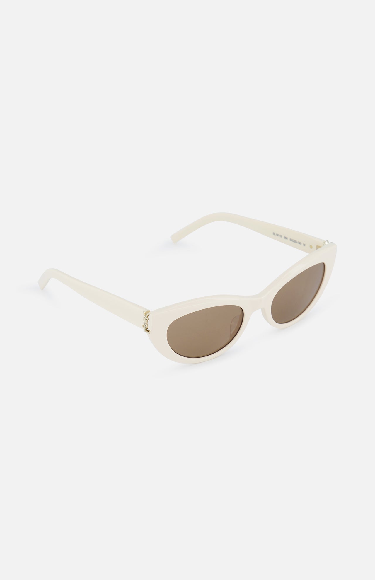 サングラス SAINT LAURENT Woman Sunglasses Yellow Cream SLM115 004 Saint Laurent™ SL M115 Cat-Eye Sunglasses | EyeOns.com