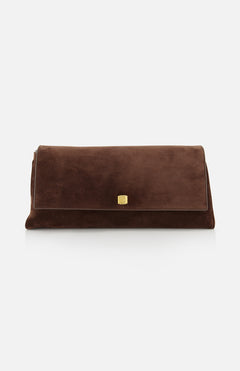 Audrey Suede Art Deco Clutch (14730286006635)