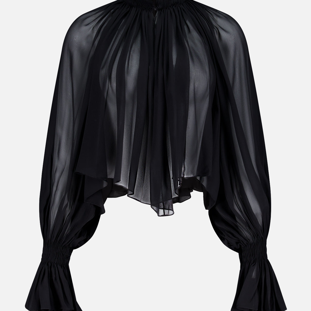 KHAITEDurer Pleated Silk TopA.K. Rikk's