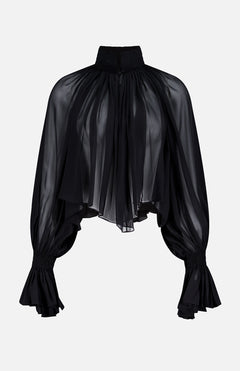 KHAITEDurer Pleated Silk TopA.K. Rikk's