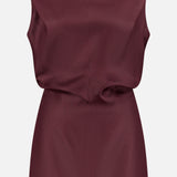 Toma Sculptural Silk Mini Dress (14687837749611)
