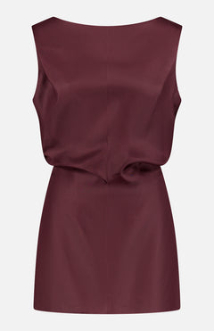 Toma Sculptural Silk Mini Dress (14687837749611)