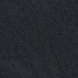 A close-up image of a dark, smooth surface, subtly textured with fine natural lines, evokes the timeless elegance of the Harlin Draped Midi Dress by KHAITE in a rich charcoal hue.