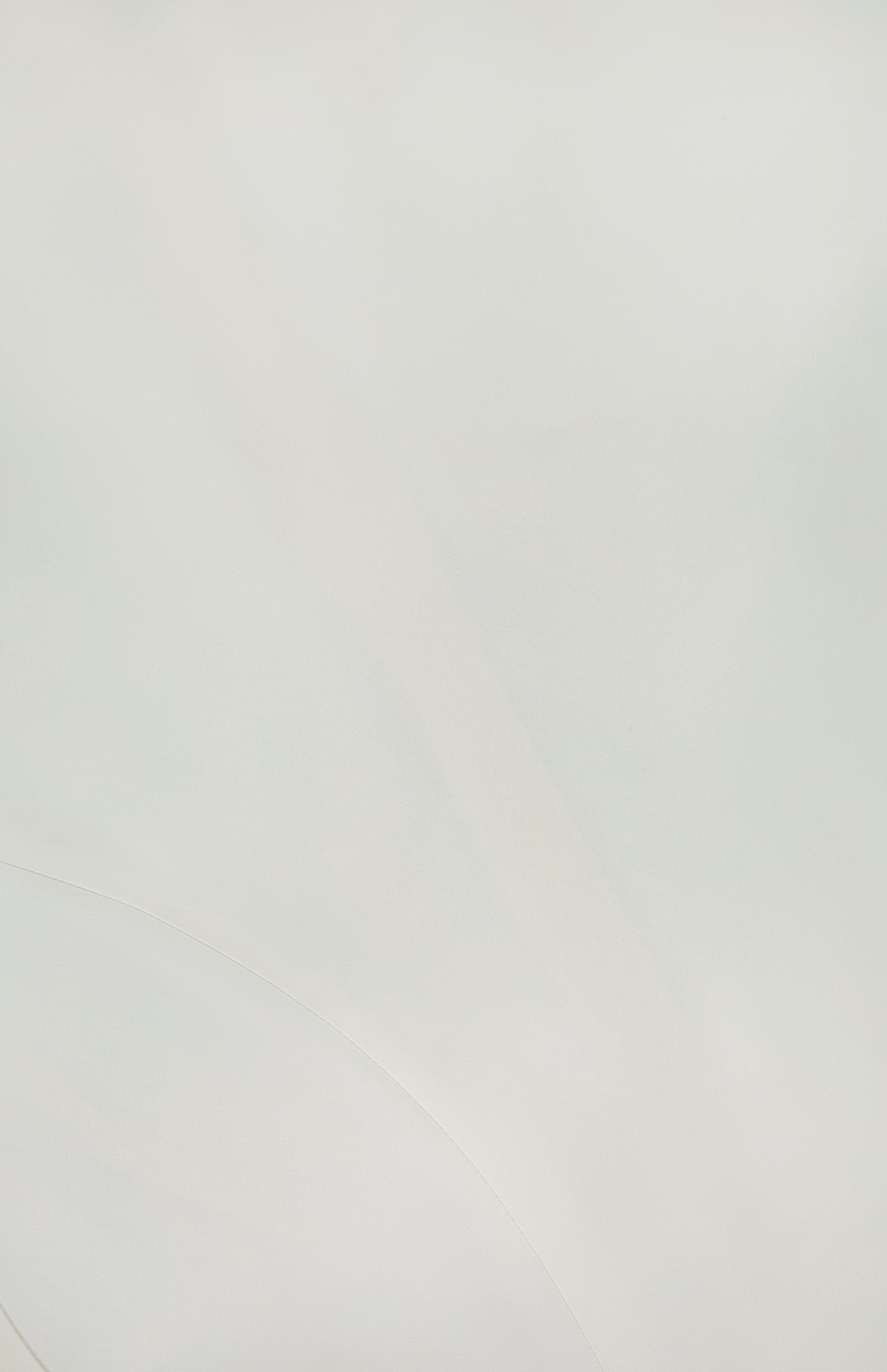 The KHAITE Pippa Peplum Top features a minimal, abstract off-white surface with subtle curves and diagonal lines, reminiscent of Italian wool suiting and a draped funnel neckline for a refined sense of calm simplicity.