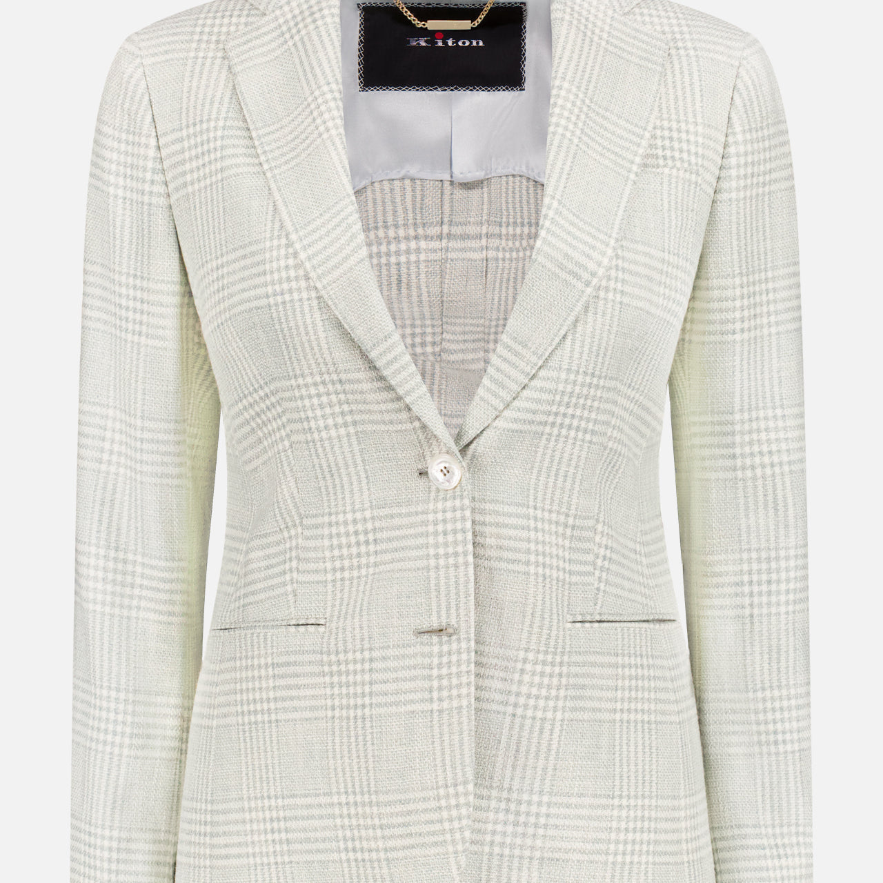 Silk and Cashmere Plaid Jacket (14661259657579)