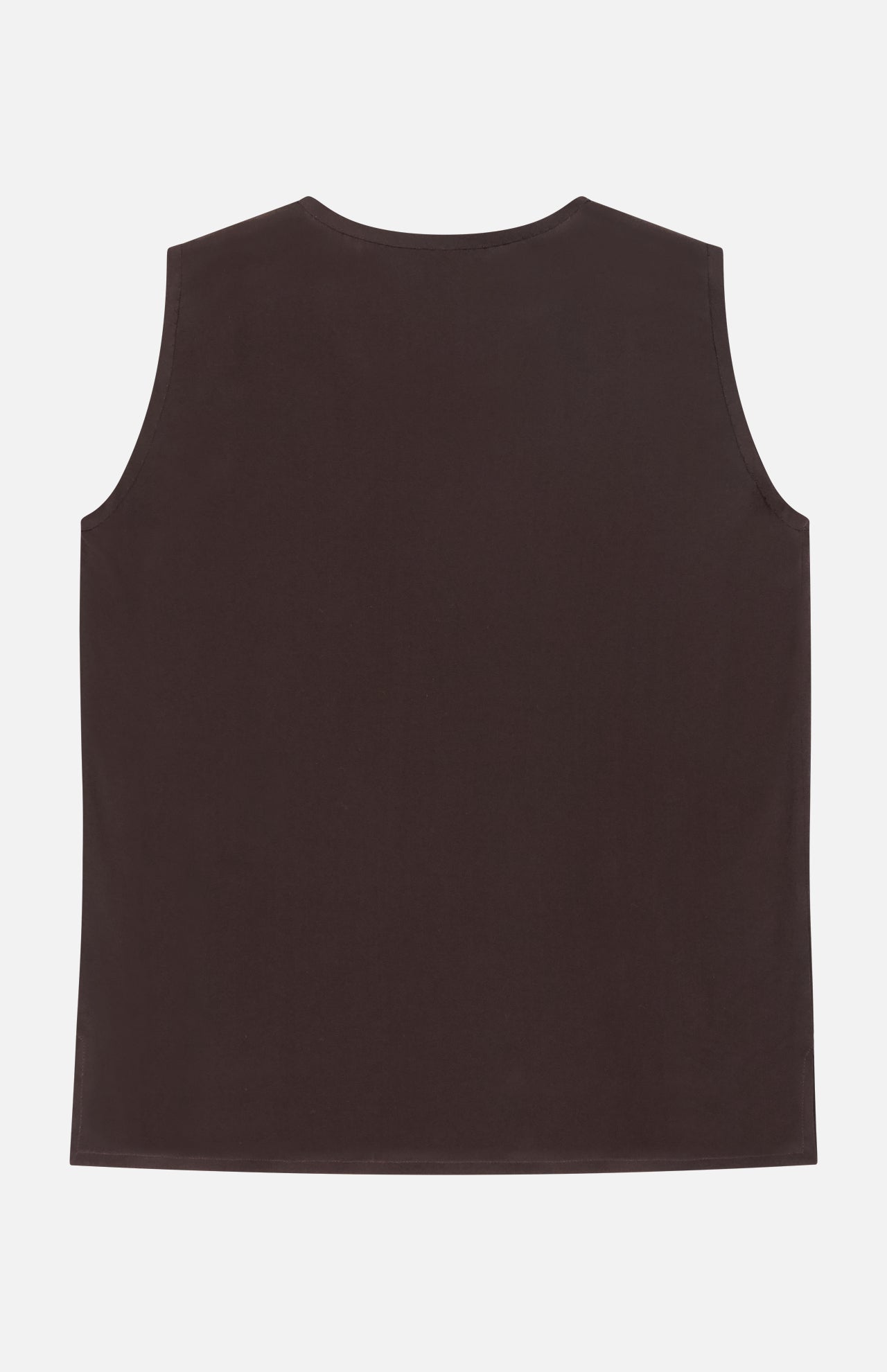 Silk Sleeveless Shirt (14709683519851)