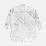 Oversized Silk Brush Pattern Shirt (14661259788651)