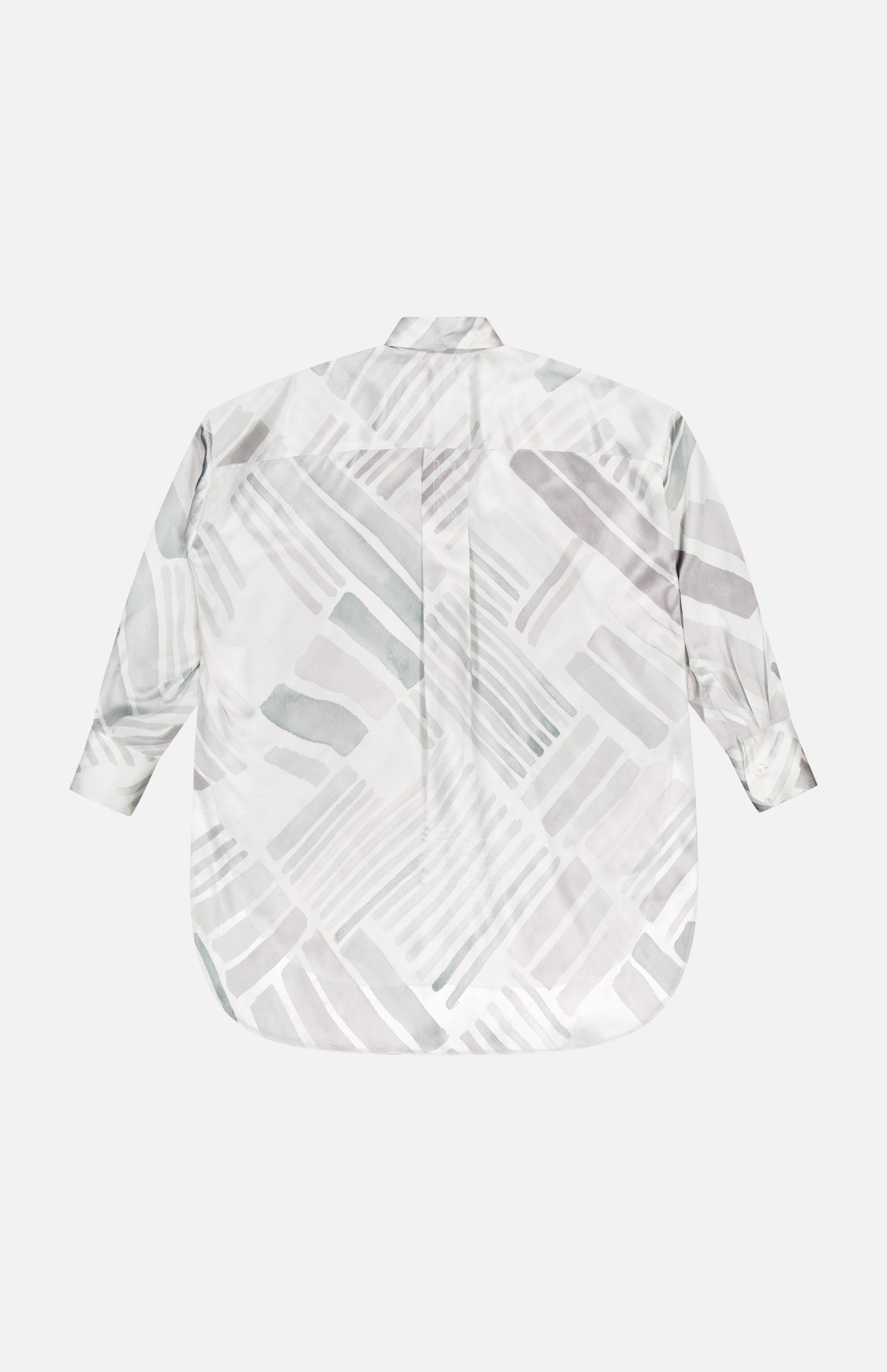 Oversized Silk Brush Pattern Shirt (14661259788651)