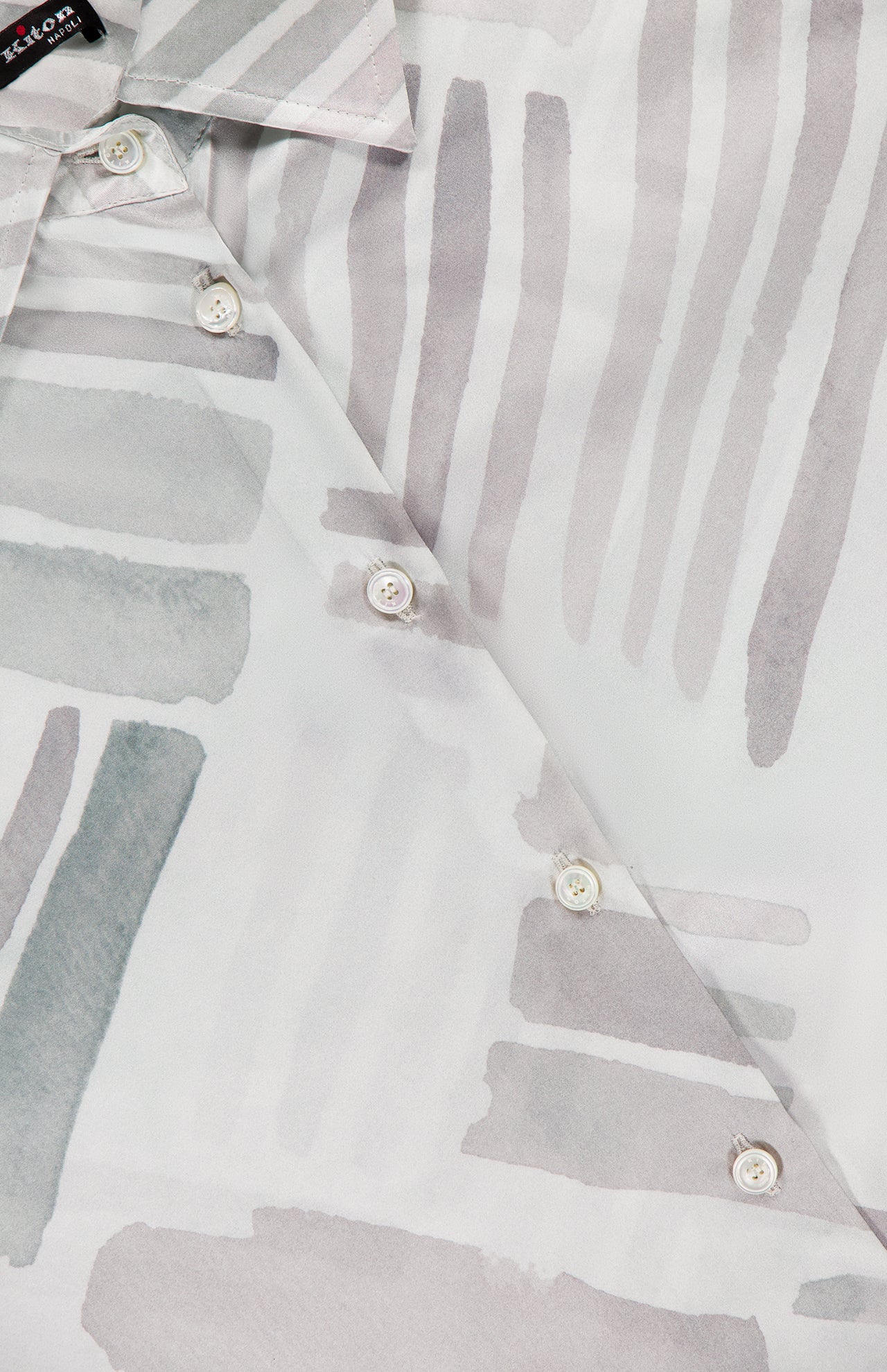 Oversized Silk Brush Pattern Shirt (14661259788651)