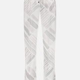 Silk Ethnic Brush Print Trousers (14661259821419)