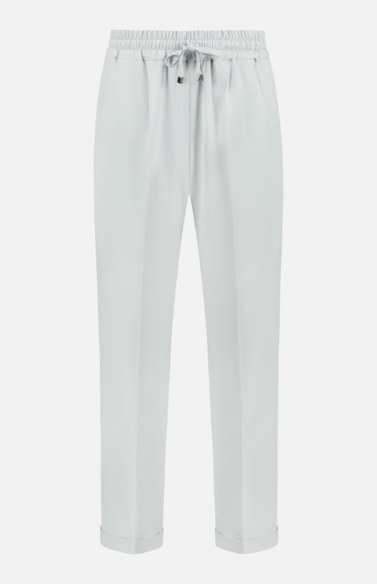 Stretch Silk Drawstring Trousers (14661259723115)