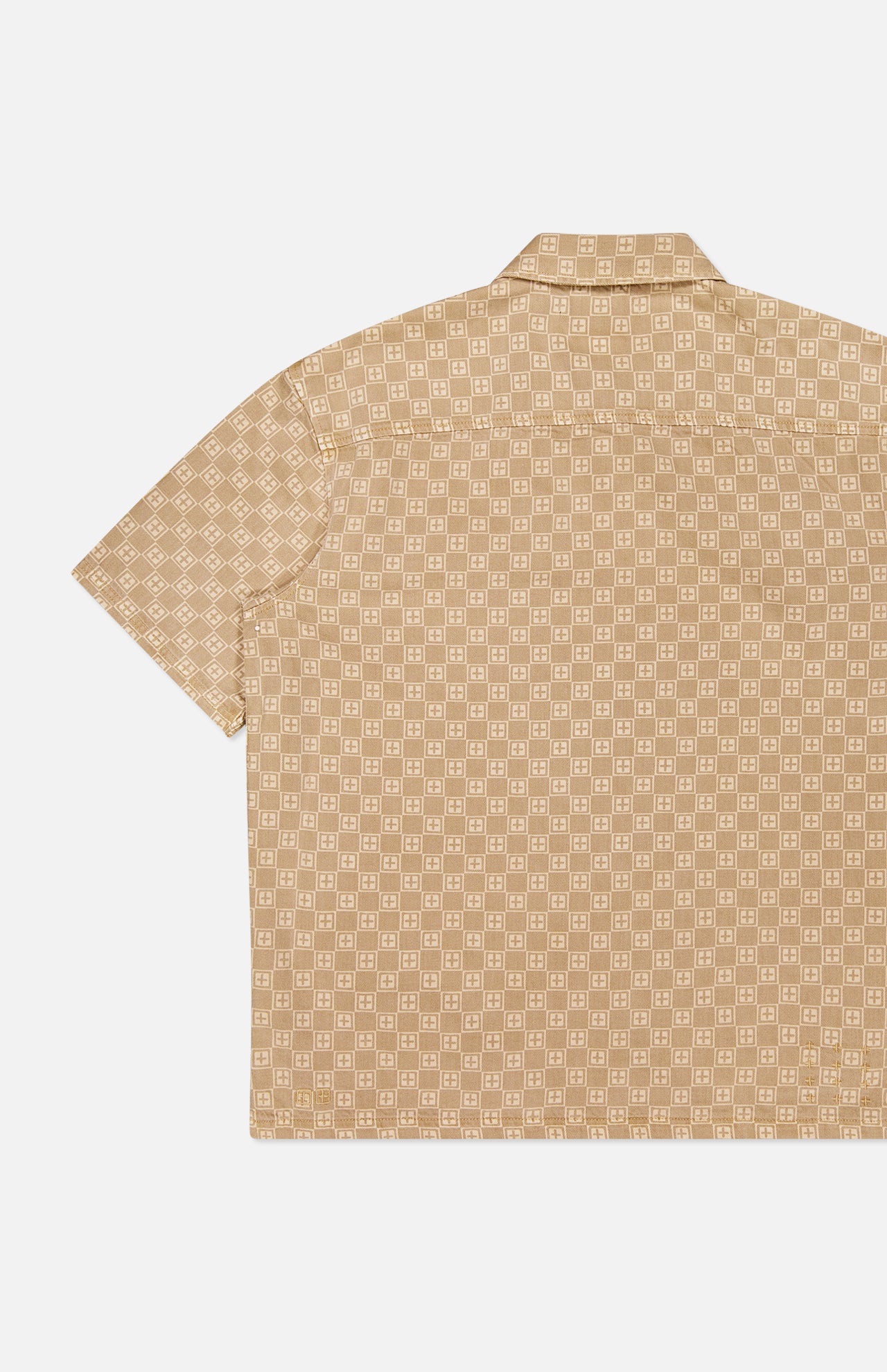 Box Denim Short Sleeve Shirt (7760791634035)