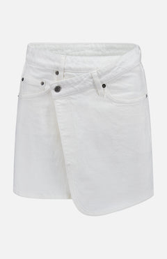 KSUBIRap Curve Denim SkirtA.K. Rikk's