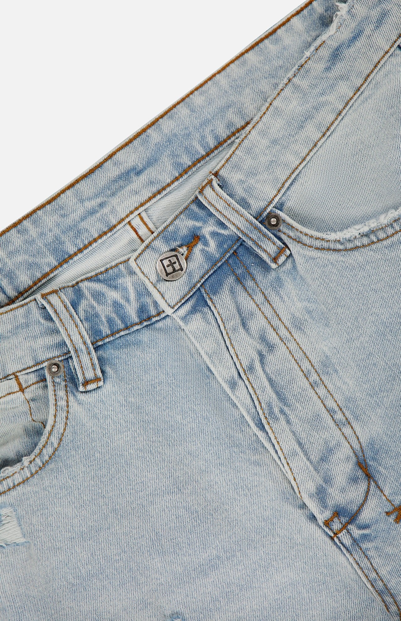 Van Winkle Skinny Embroidered Jeans