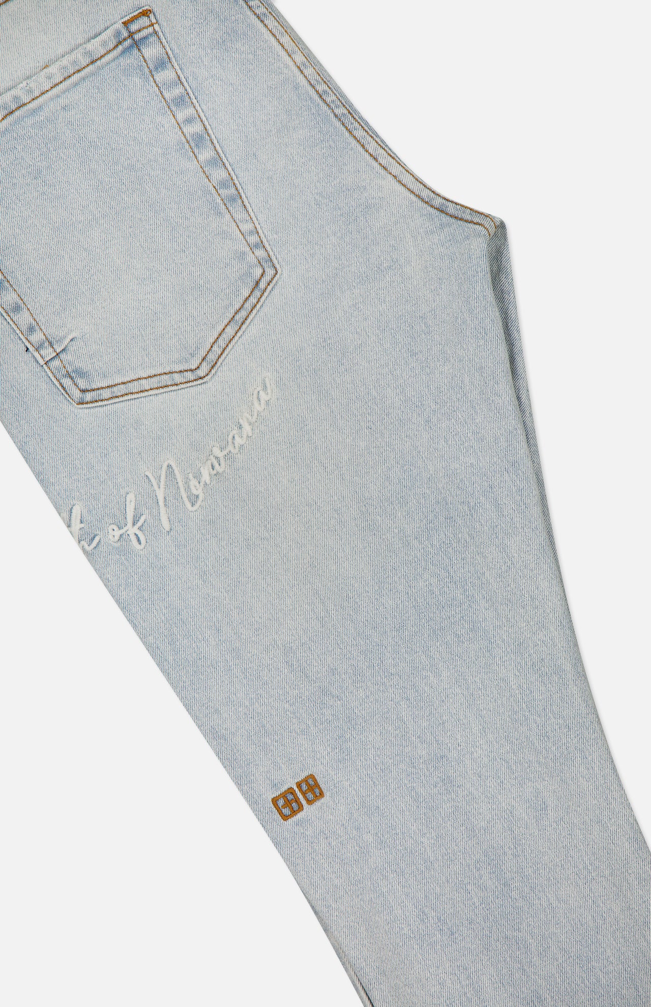 【HI FI FNK】Ap Wrinkle Jeans Ksubi Men's Van Winkle Skinny Embroidered Jeans | A.K. Rikk's