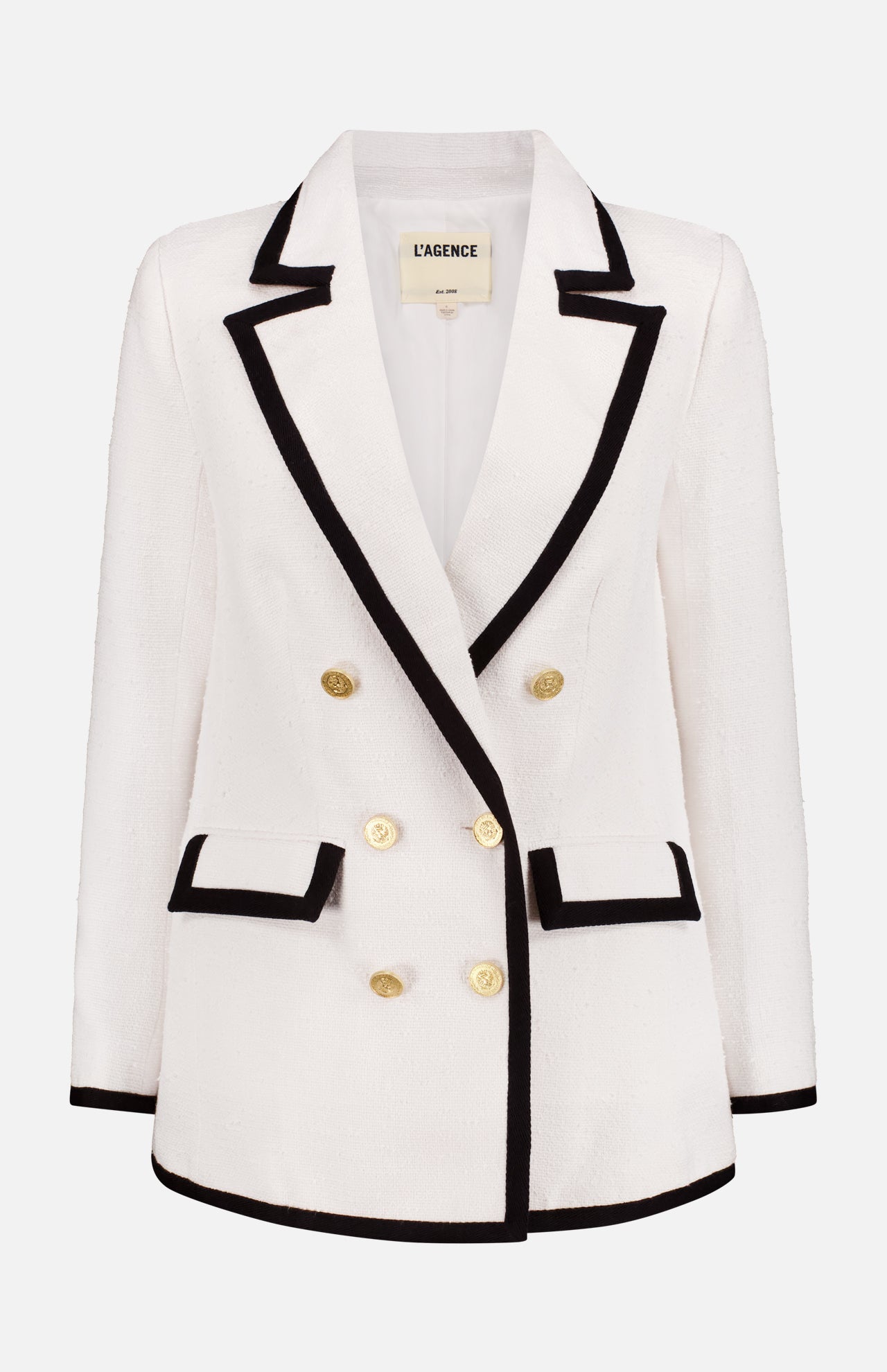 Aimee Oversized Tweed Blazer with Trim (14644968718699)