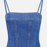 Arlin Seamed Denim Mini Tank (14700997411179)