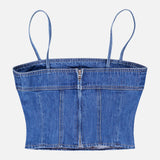 Arlin Seamed Denim Mini Tank (14700997411179)
