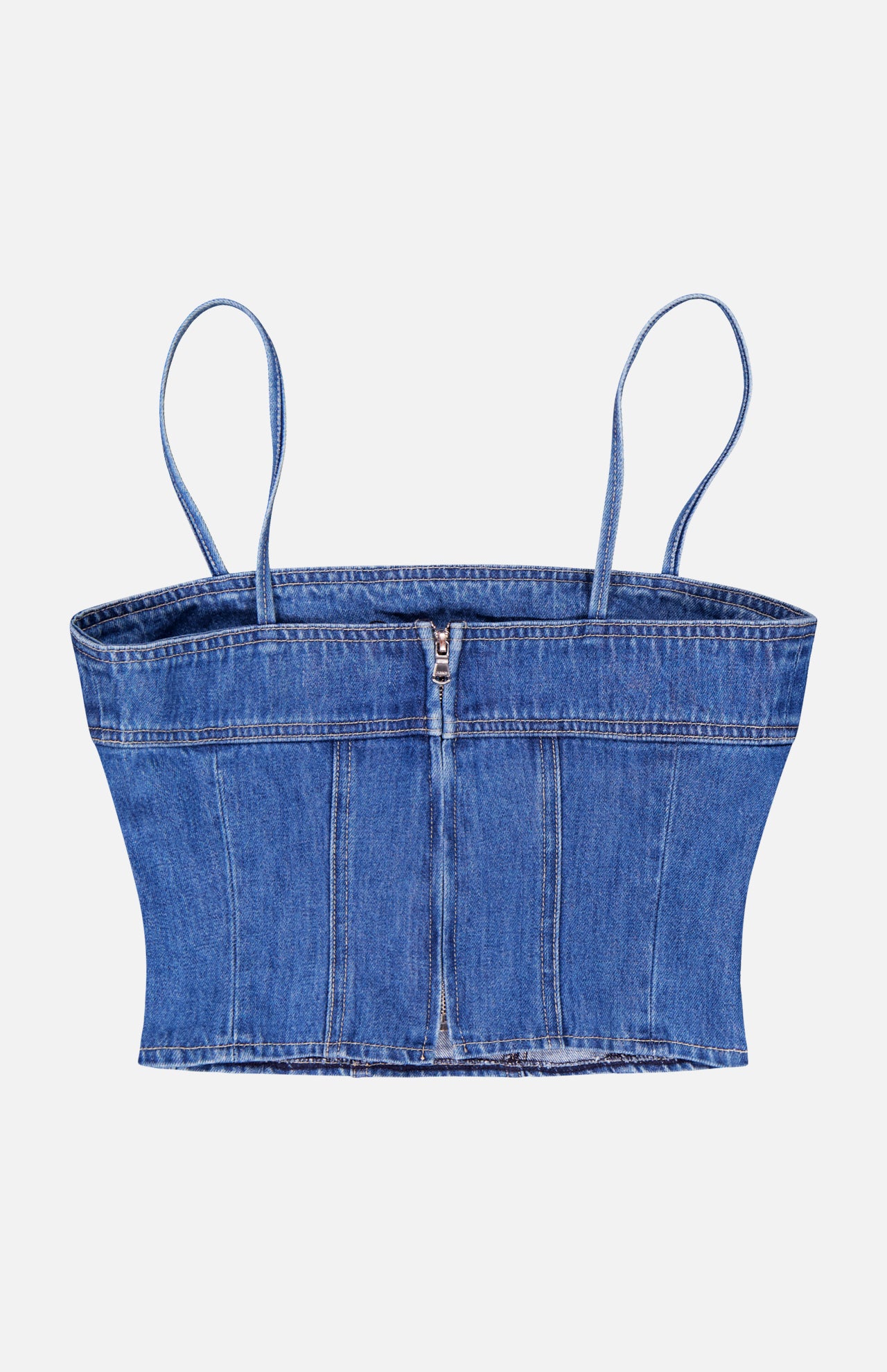 Arlin Seamed Denim Mini Tank (14700997411179)