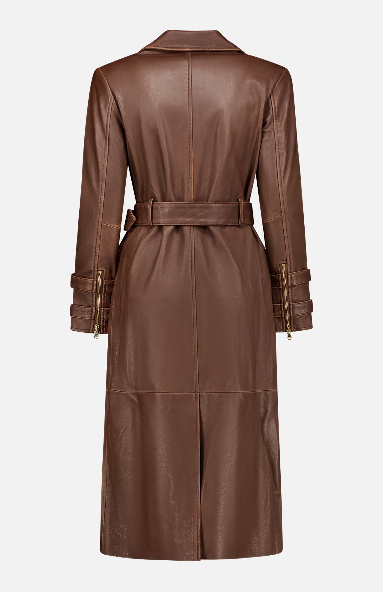 Celina Leather Trench Coat (7669939175539)