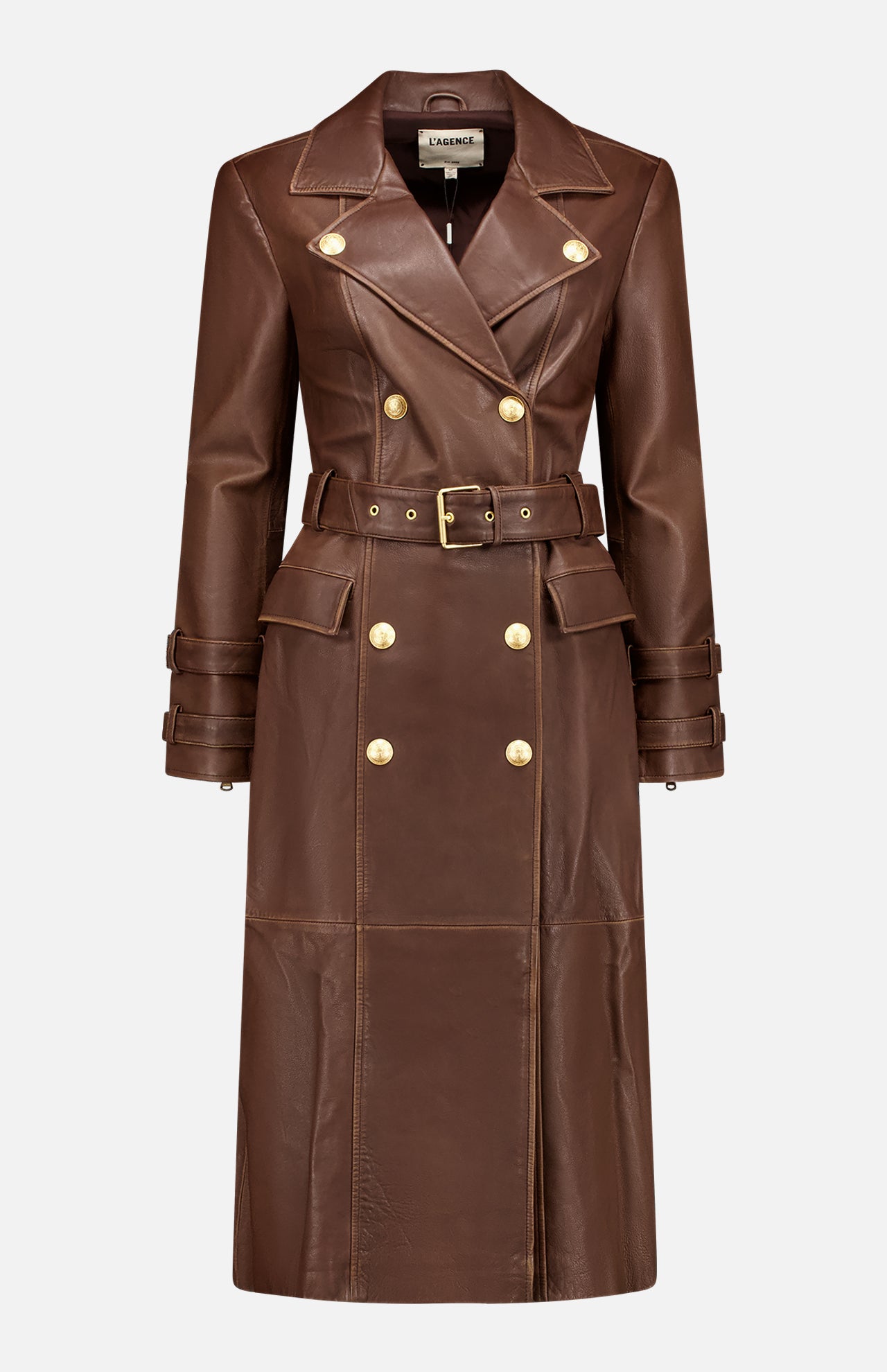 Celina Leather Trench Coat (7669939175539)