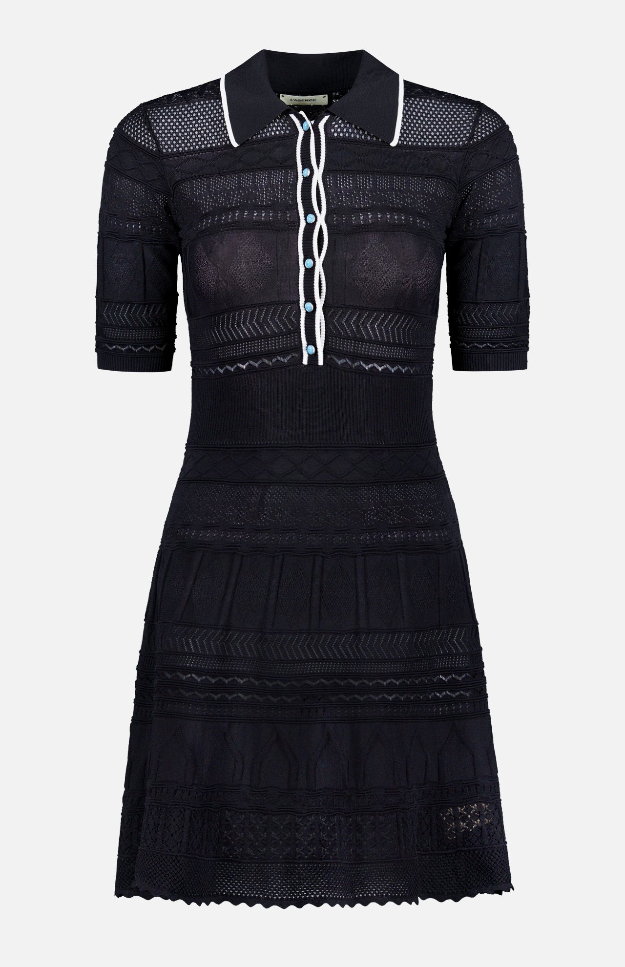 L'AGENCE ラジャンス シャツドレス l_agence_dakoa_collared_flare_