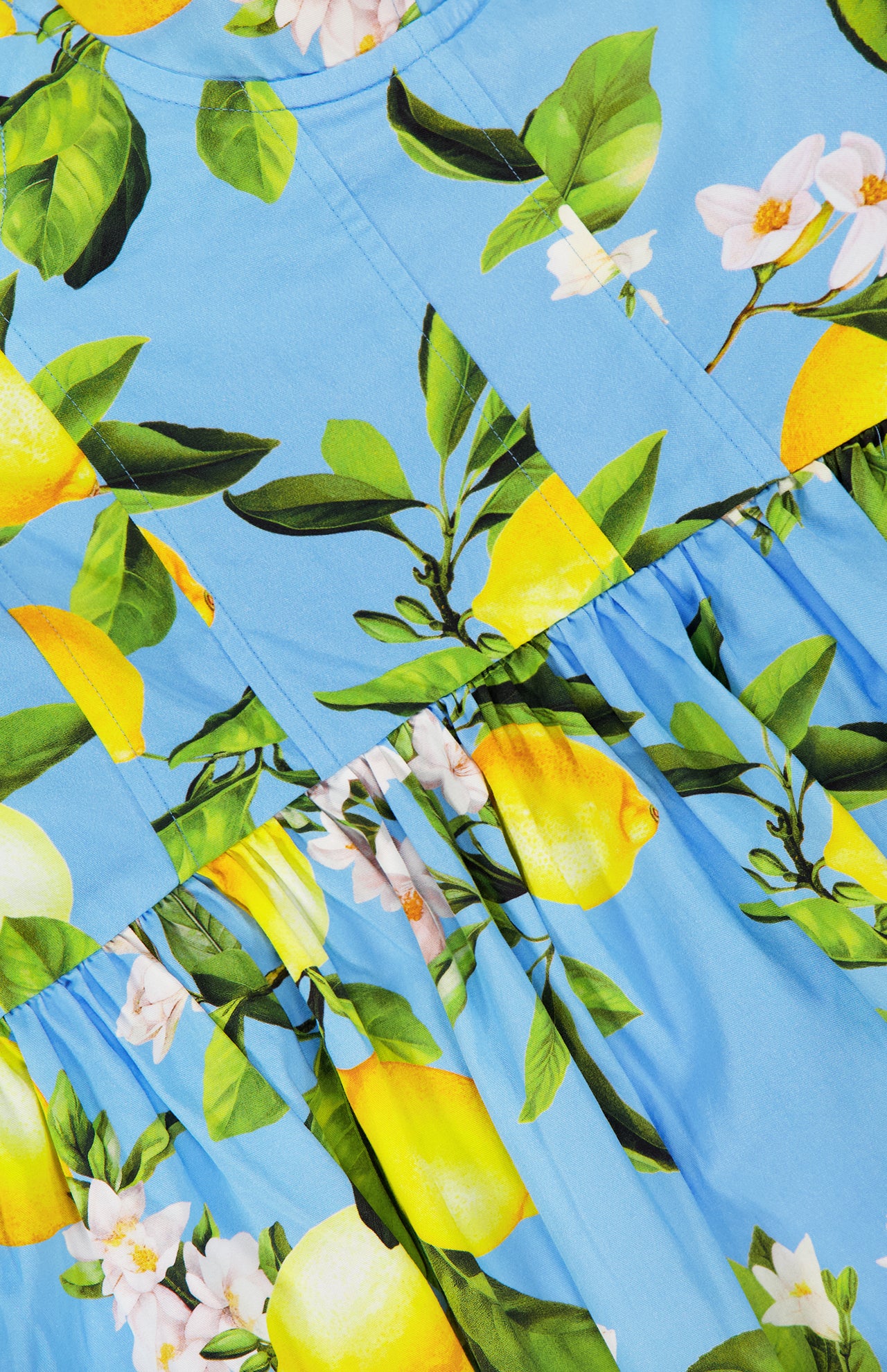Jai Drop Waist Floral Lemon Mini Dress (14680462033259)