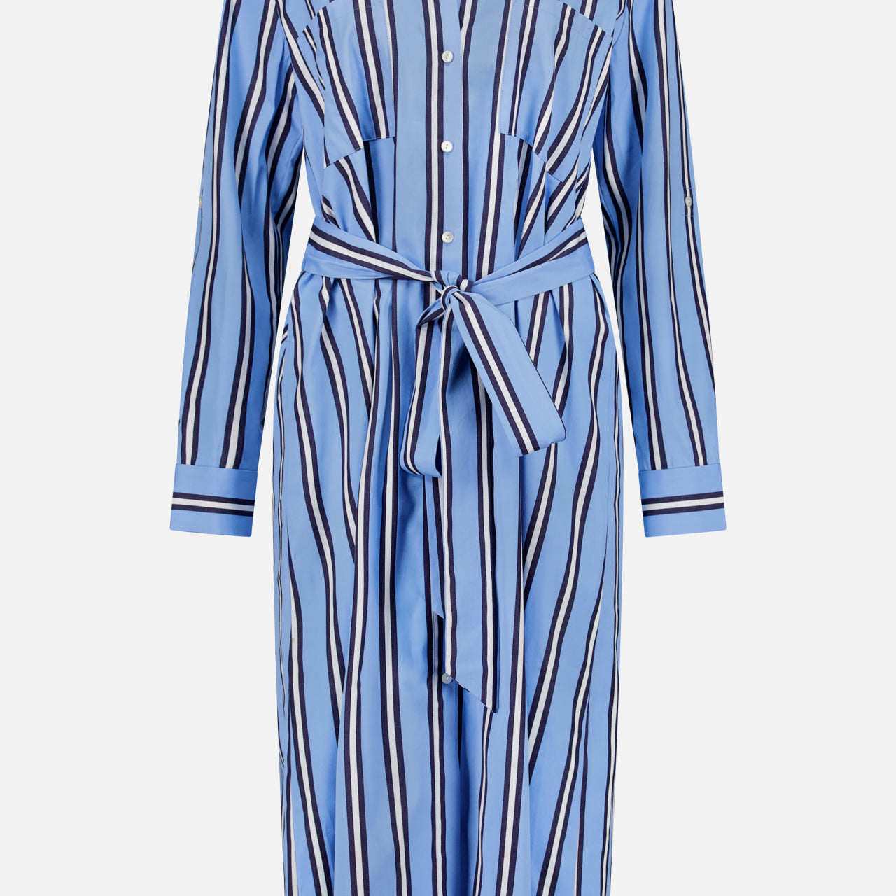 Jubilee Striped Midi Shirtdress (14680747180395)