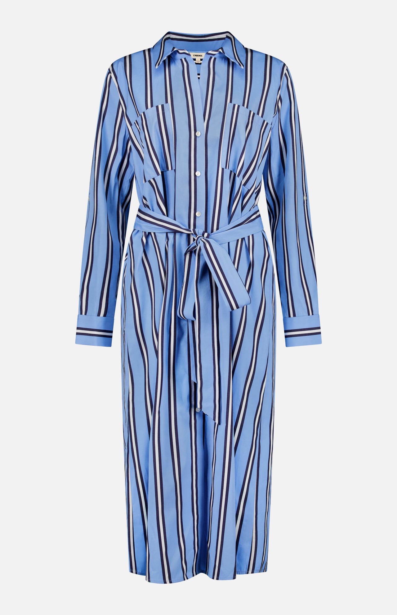 Jubilee Striped Midi Shirtdress (14680747180395)