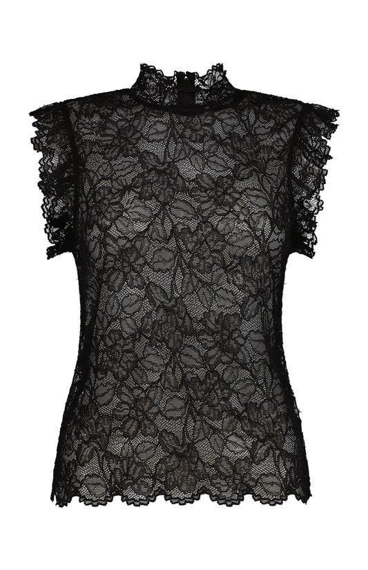 Kaila Sleeveless Lace Top (7284891517043)