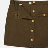 Kris Button Front Mini Skirt (7420553166963)