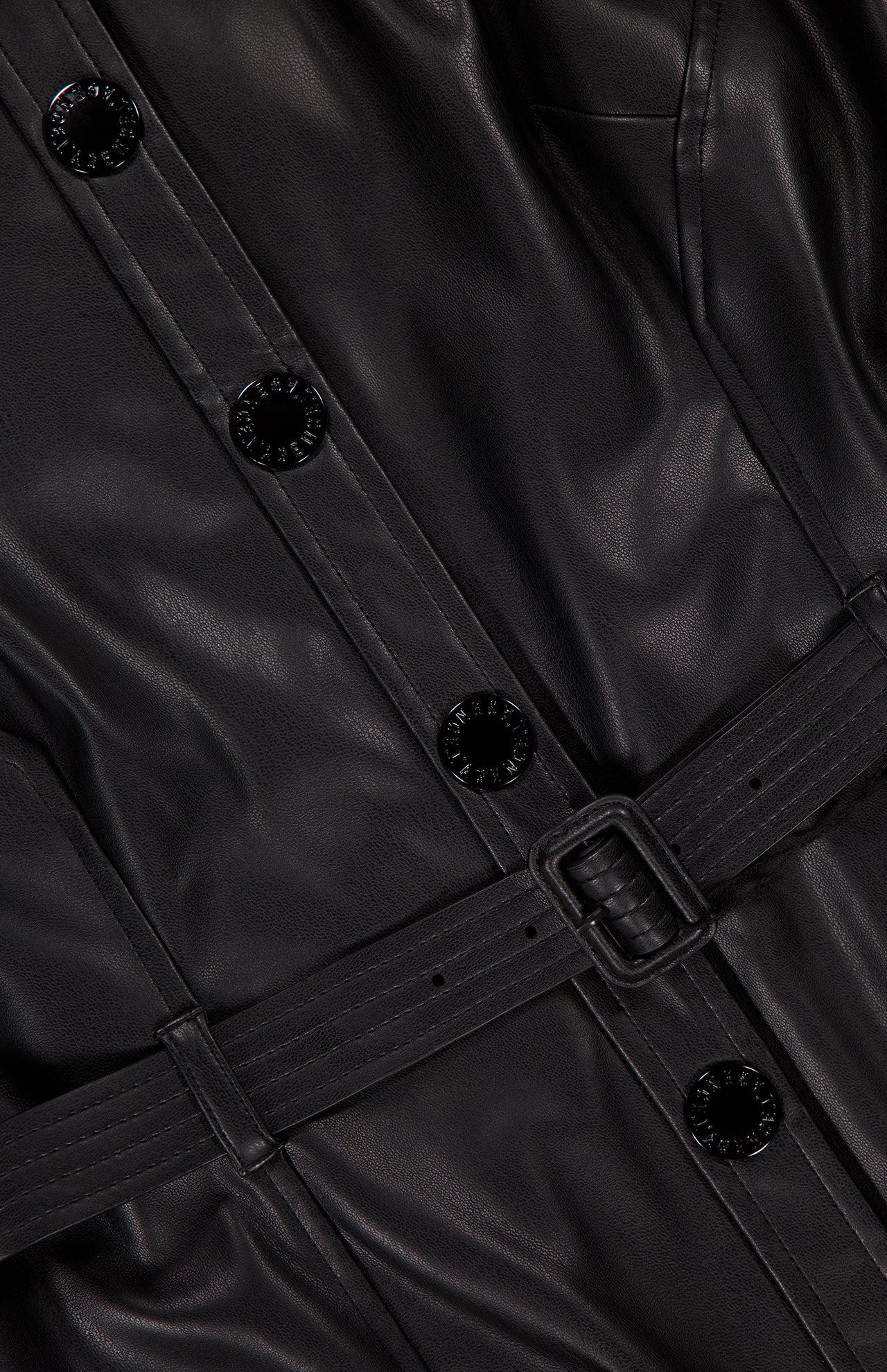 Ronin Sleeveless Vegan Leather Mini Dress (14644968849771)