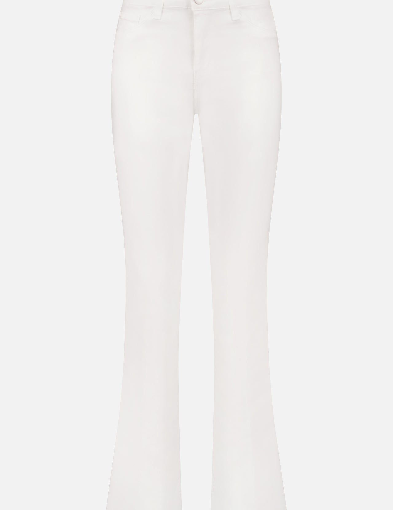 The L'AGENCE Selma High Rise Sleek Baby Boot Jean is shown against a plain background, highlighting its flattering front, button and zip closure, belt loops, two front pockets, and comfortable stretch denim.