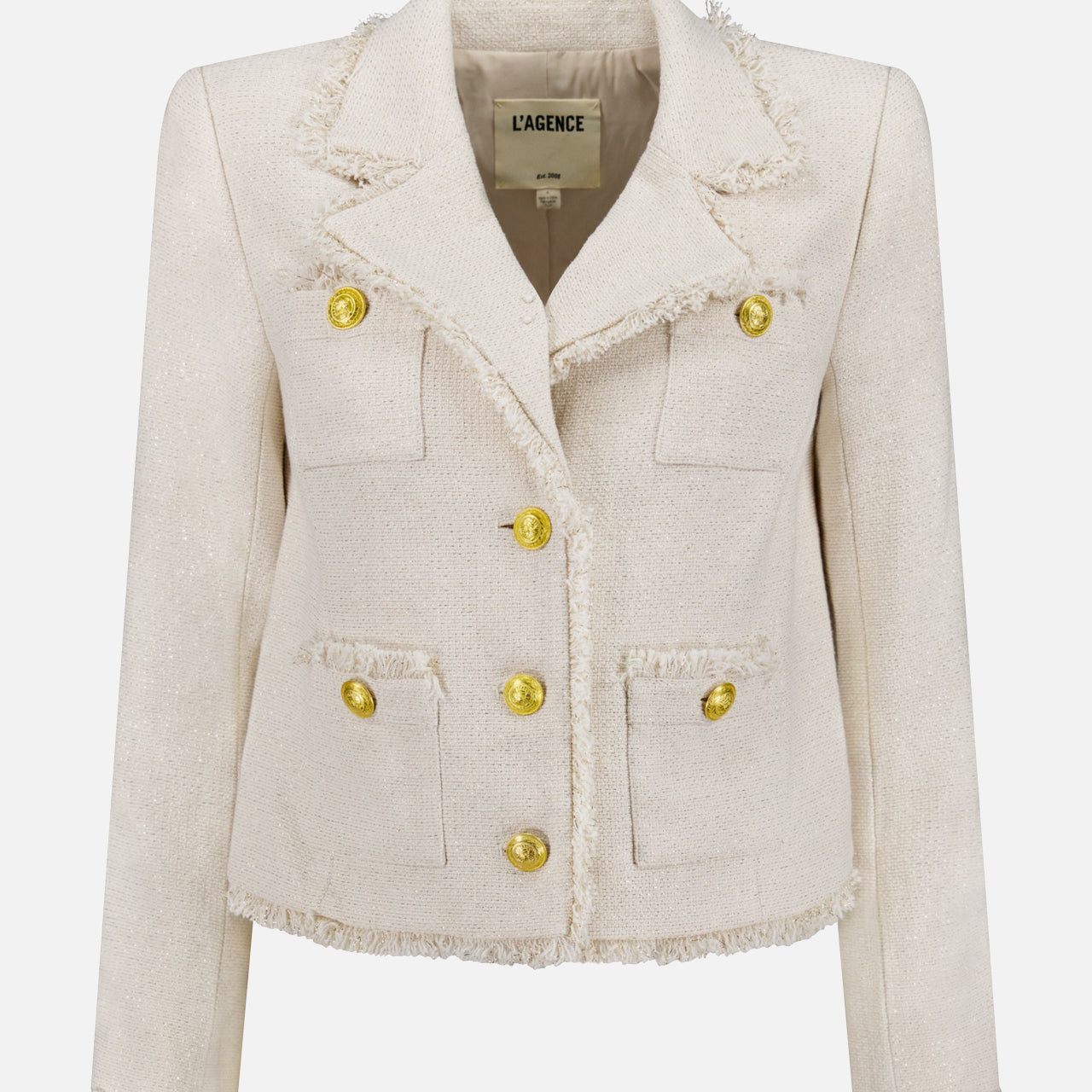 Sylvia Italian Tweed Collard Jacket (14680461836651)