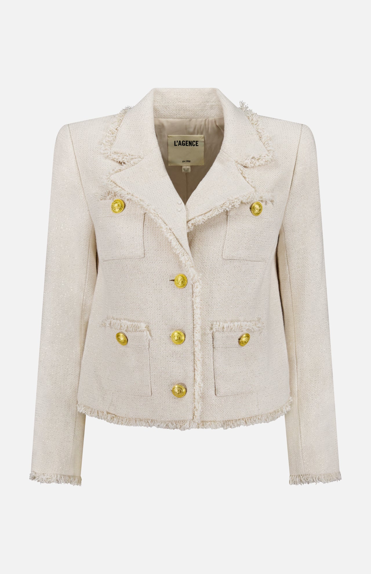 Sylvia Italian Tweed Collard Jacket (14680461836651)