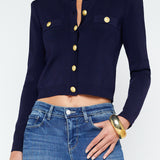 Toulouse Cropped Crew Neck Cardigan (7753964585075)