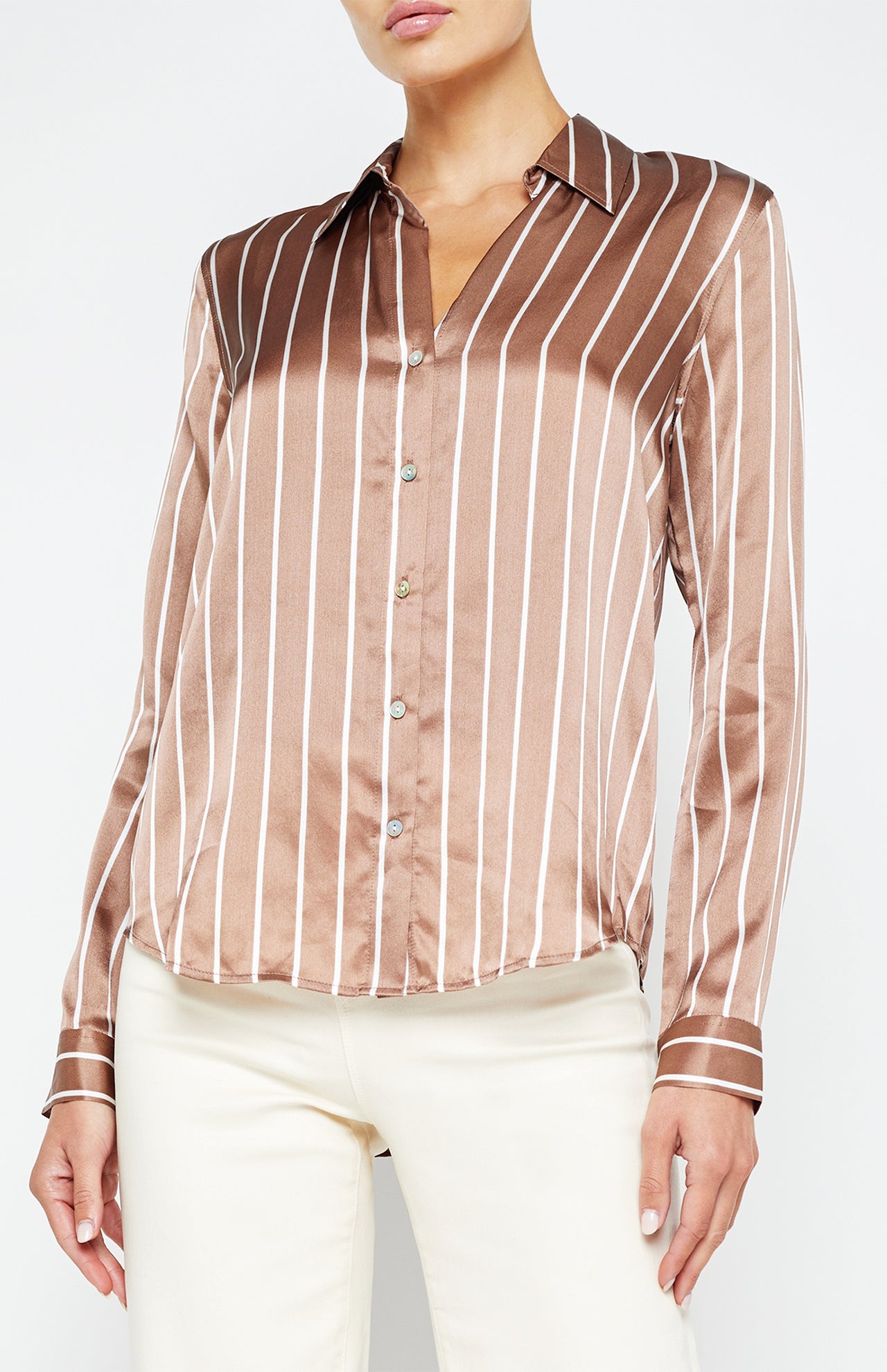 Tyler Long Sleeve Stripe Blouse (14664971583851)