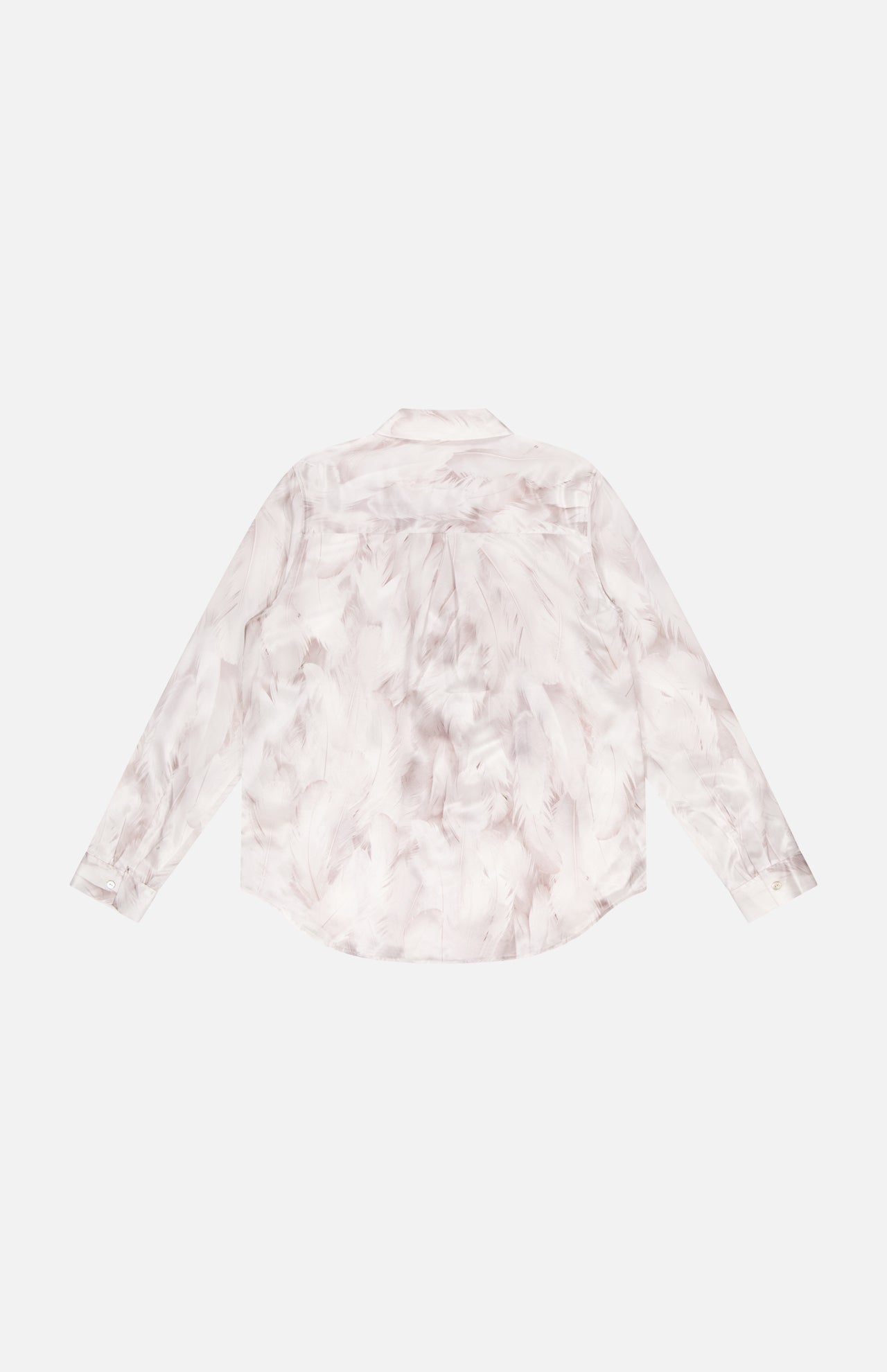 Tyler Long Sleeve Feather Print Blouse (14680461934955)