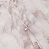 Tyler Long Sleeve Feather Print Blouse (14680461934955)