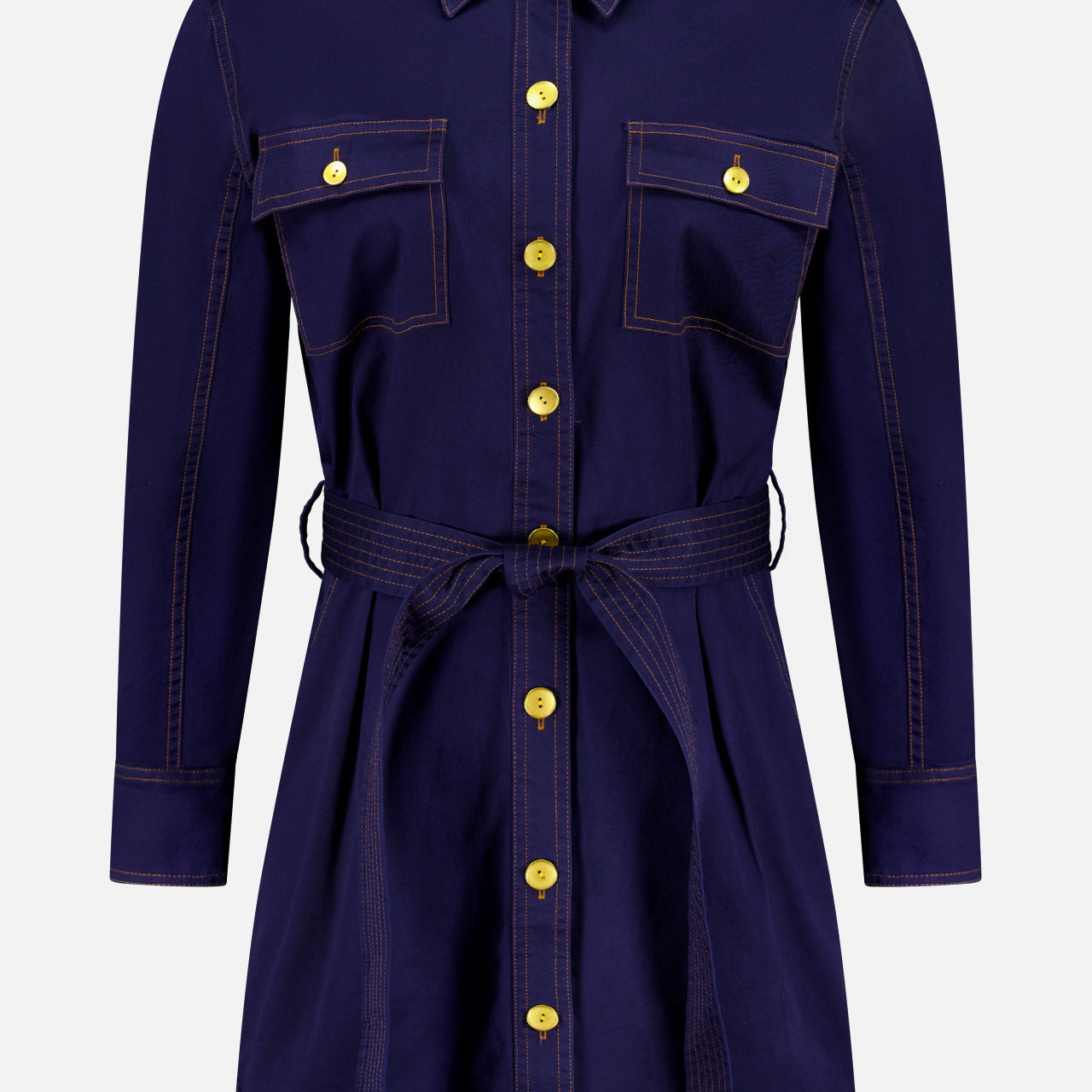 Velma Belted Shirt Dress (14700543443307)