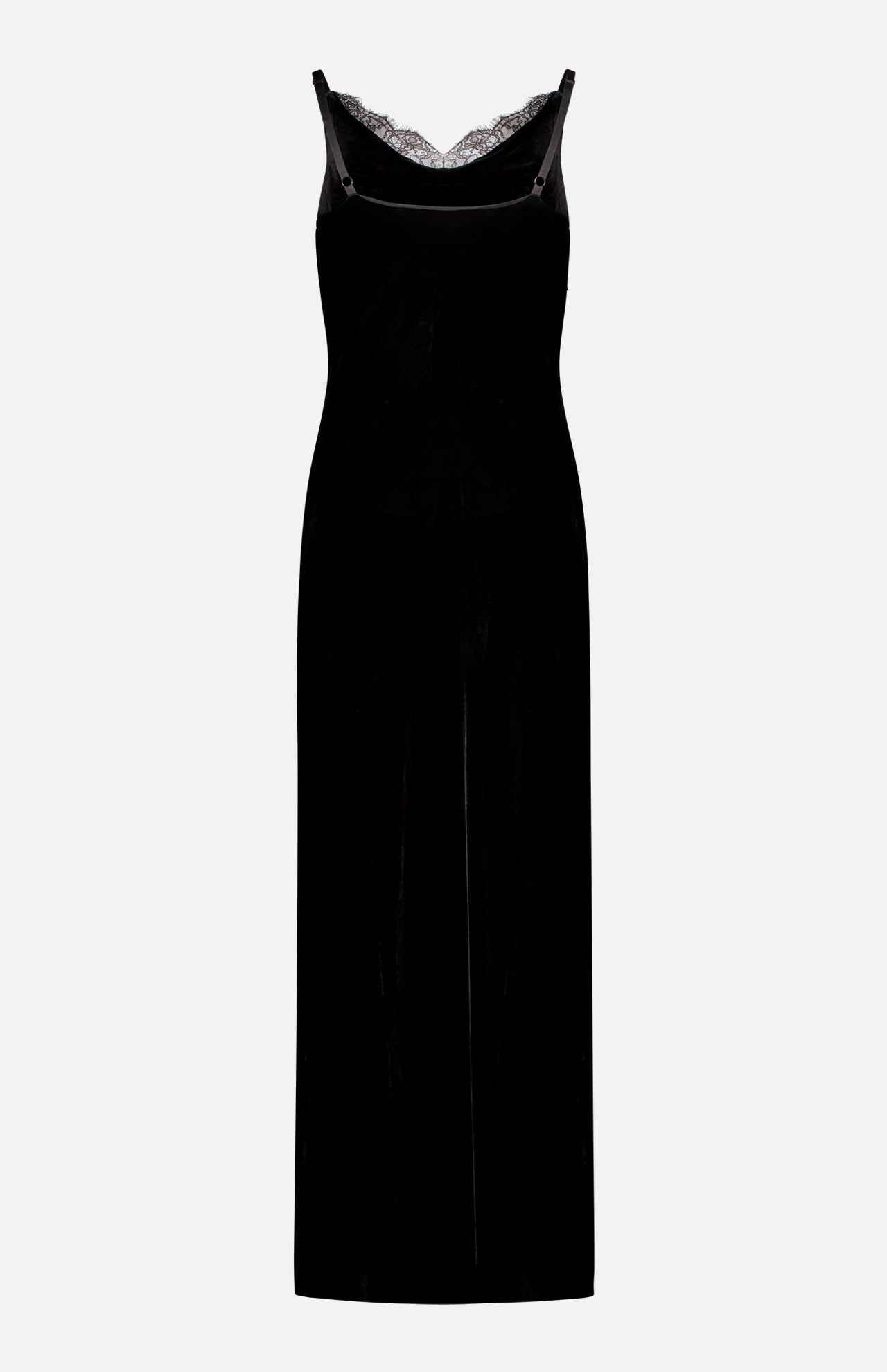 Venice Cowl Lace Neck Gown (14621558112619)