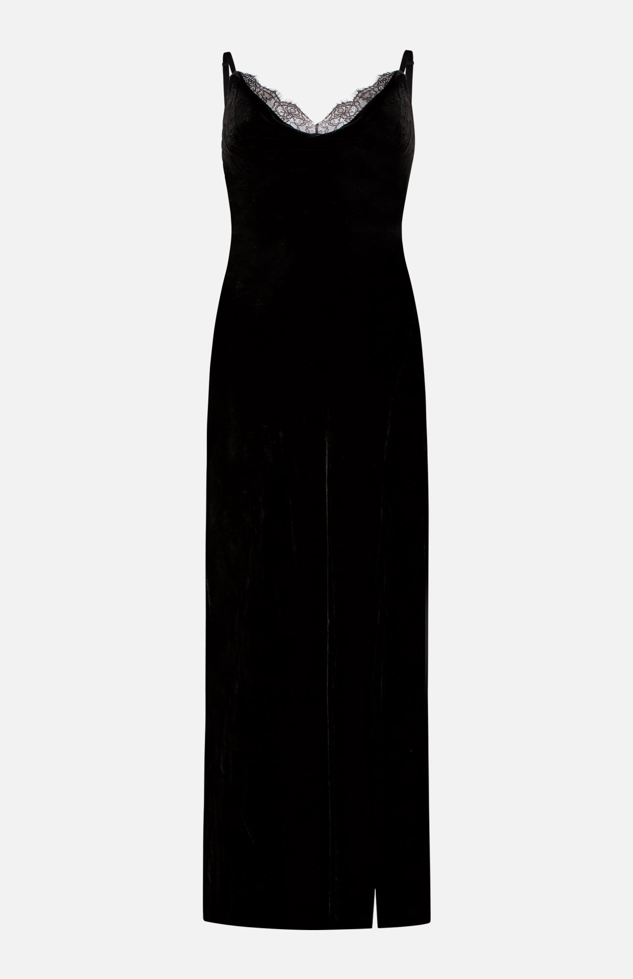 Venice Cowl Lace Neck Gown (14621558112619)