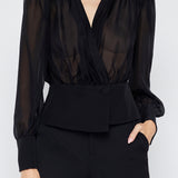 Yan Front Wrap Blouse (14644968030571)