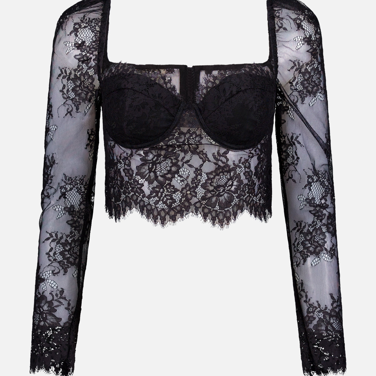 Lori Puff Sleeve Bustier Top (14708386464107)