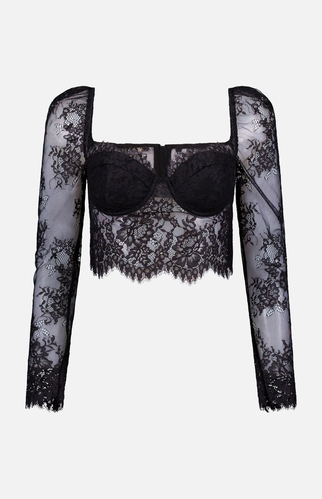 Lori Puff Sleeve Bustier Top (14708386464107)