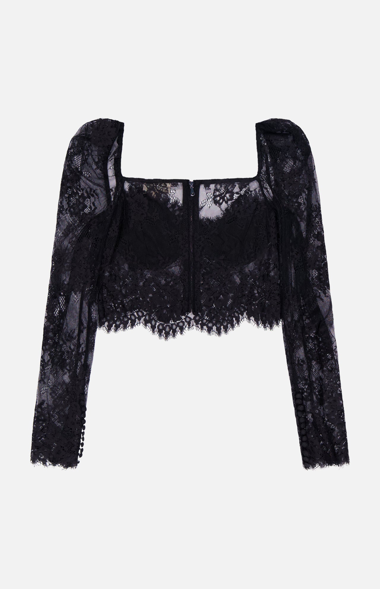 Lori Puff Sleeve Bustier Top (14708386464107)