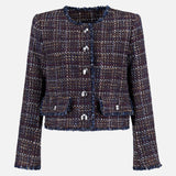 Zaya Cropped Trim Jacket